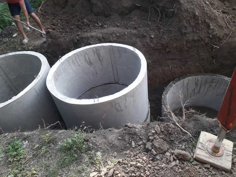 Строительство септика из бетонных колец в Луховицах и Луховицком районе