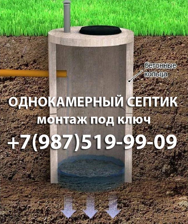 Купить однокамерный септик в Луховицах и Луховицком районе